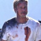 Ensangrentado y herido: las fotos de Brad Pitt que preocuparon a sus seguidores