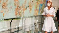 El look de Fabiola Yáñez en el homenaje por el Día Internacional de la Mujer