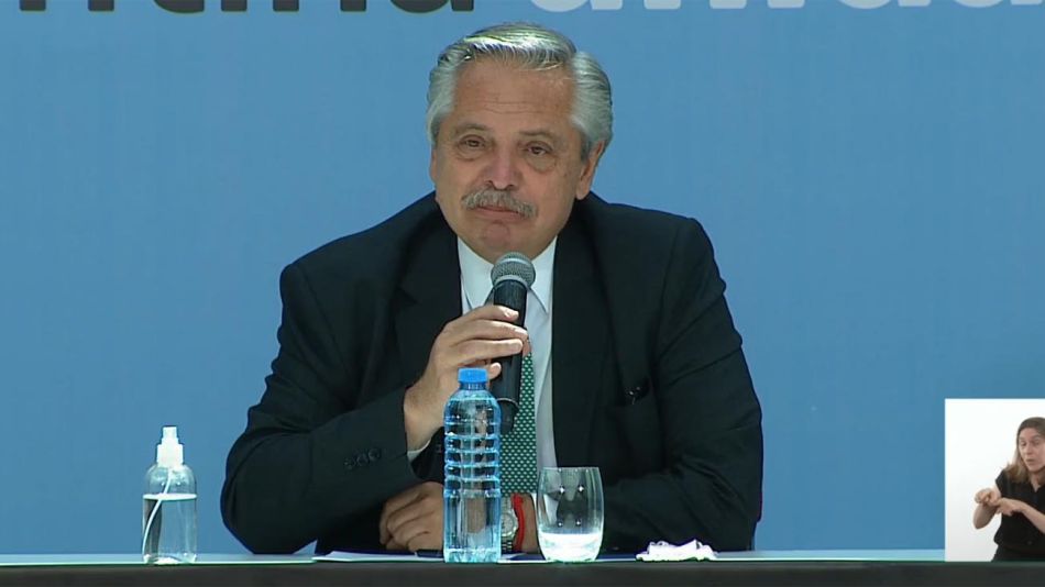 Alberto Fernández en acto del díade la mujer 20210308