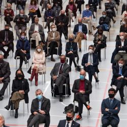 Empresarios catalanes asisten a la presentación del manifiesto  | Foto:Josep Lago / AFP