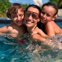 Pampita con Beltrán y Benicio Vicuña
