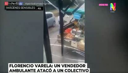 Florencio Varela: Pelea entre un colectivero y un vendedor ambulante