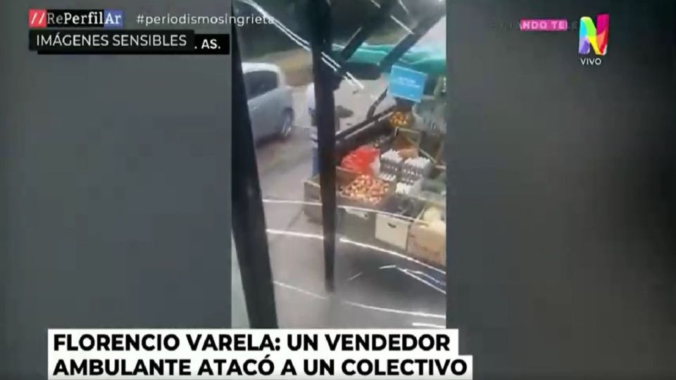 Florencio Varela: Pelea entre un colectivero y un vendedor ambulante