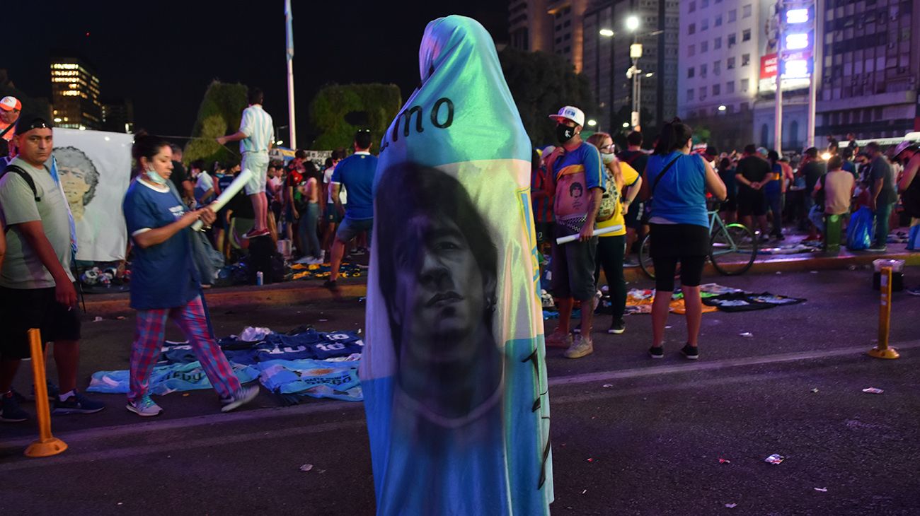 Marcha y reclamo por Justicia en la causa que investiga la muerte de Maradona.