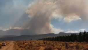 Incendio forestal en El Maitén