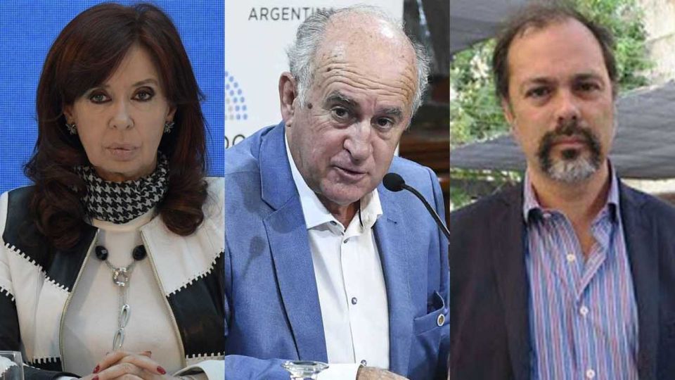 CFK Oscar Parrilli y el abogado Roberto Boico 20210310