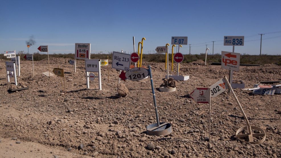 Vaca Muerta Fracking Site
