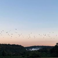 Las soñadas vacaciones de Celeste Cid en las Cataratas
