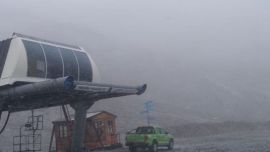 Es la primera precipitación de nieve en lo que va del año sobre la zona.