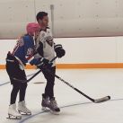 Luisana Lopilato y Michael Bublé mostraron la pista de hockey sobre hielo que tienen en su casa