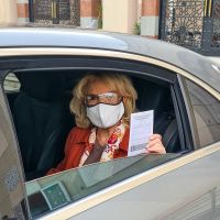 ¡De pantalón! Así fue el look de Mirtha Legrand para ir a vacunarse contra el Coronavirus