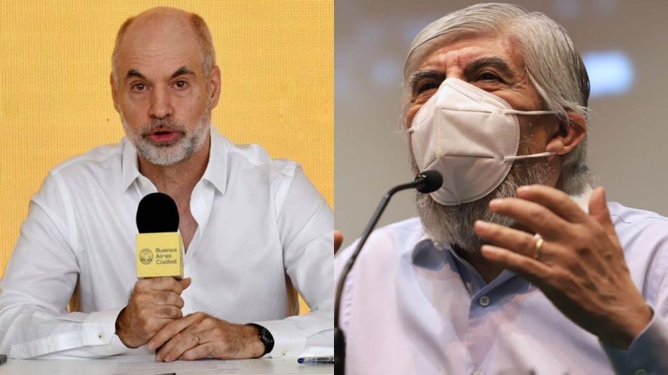 Horacio Rodríguez Larreta y Hugo Moyano.