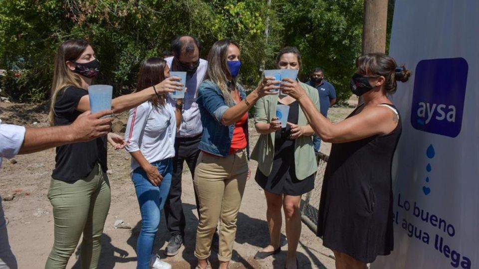 Malena Galmarini, en la inauguración de obras en Barrio Parque Guazu-Nambi (Ex Soeva), en Tigre.