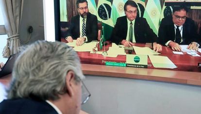 Encuentro. El único fue con una fría pantalla de por medio.