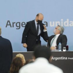 Gildo Insfrán con Alberto Fernández | Foto:Cedoc