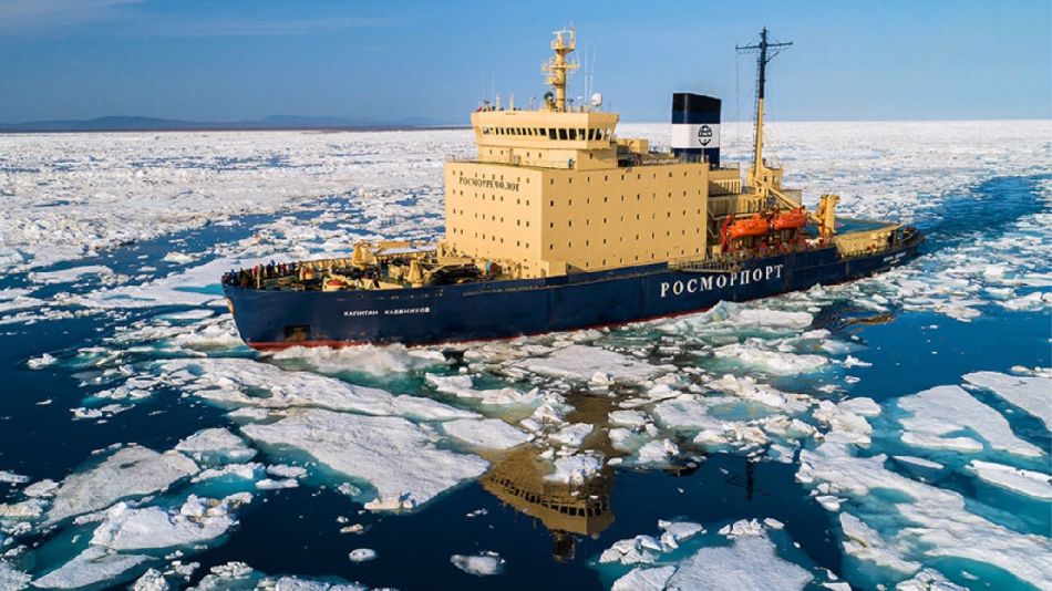 Rusia - Derretimiento del hielo Ártico - Rompehielos ruso - Efecto Invernadero - Cambio Climático