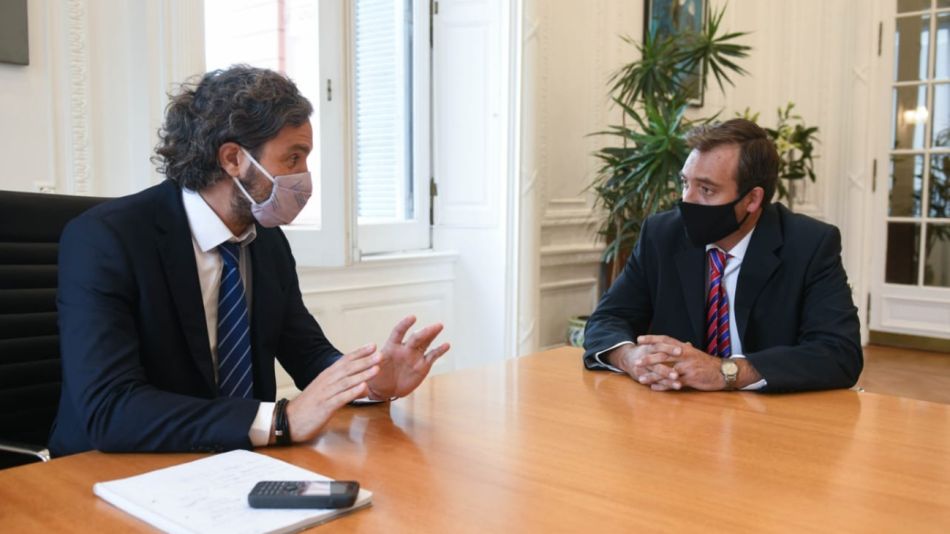 Santiago Cafiero y Martín Soria se reunieron para coordinar temas de gestión