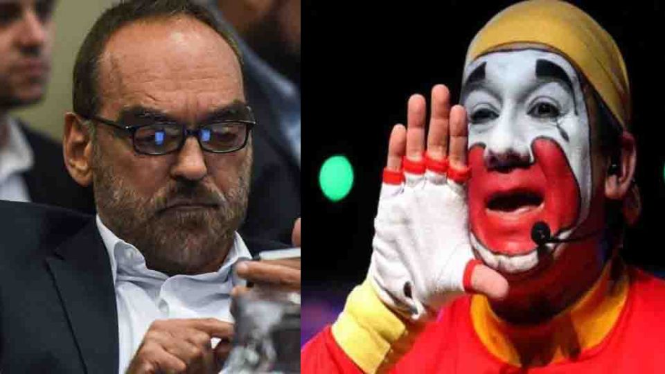 El diputado Fernando Iglesias y el payaso Piñón Fijo