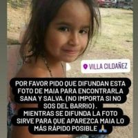 Desesperada búsqueda de Maia: los famosos piden por su aparición