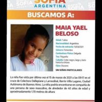 Desesperada búsqueda de Maia: los famosos piden por su aparición