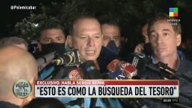 Berni y Santilli ayer en conferencia conjunta.