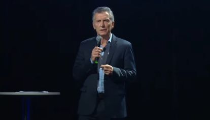Mauricio Macri, en la presentación de su libro "Primer Tiempo".