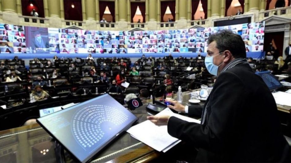 Sergio Massa en la Cámara de Diputados.