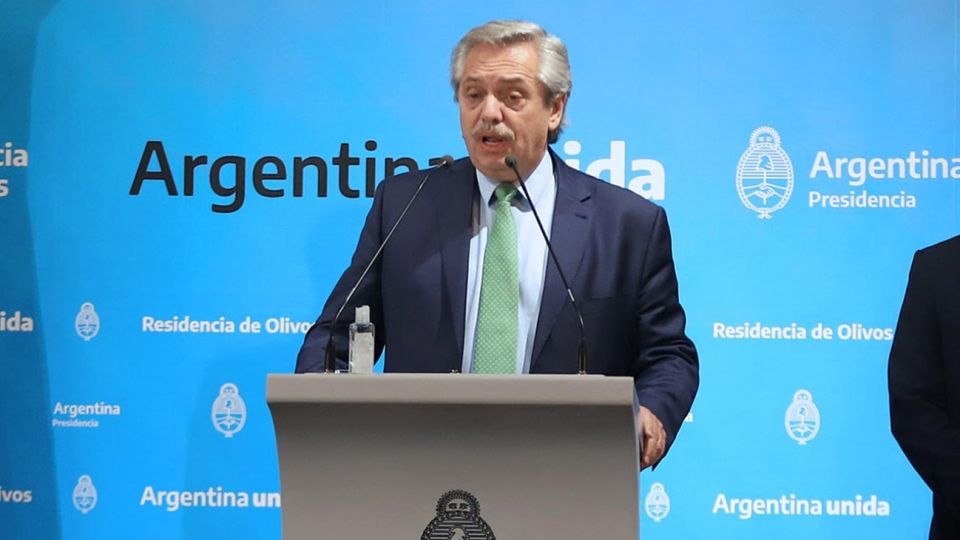 El presidente Alberto Fernández.