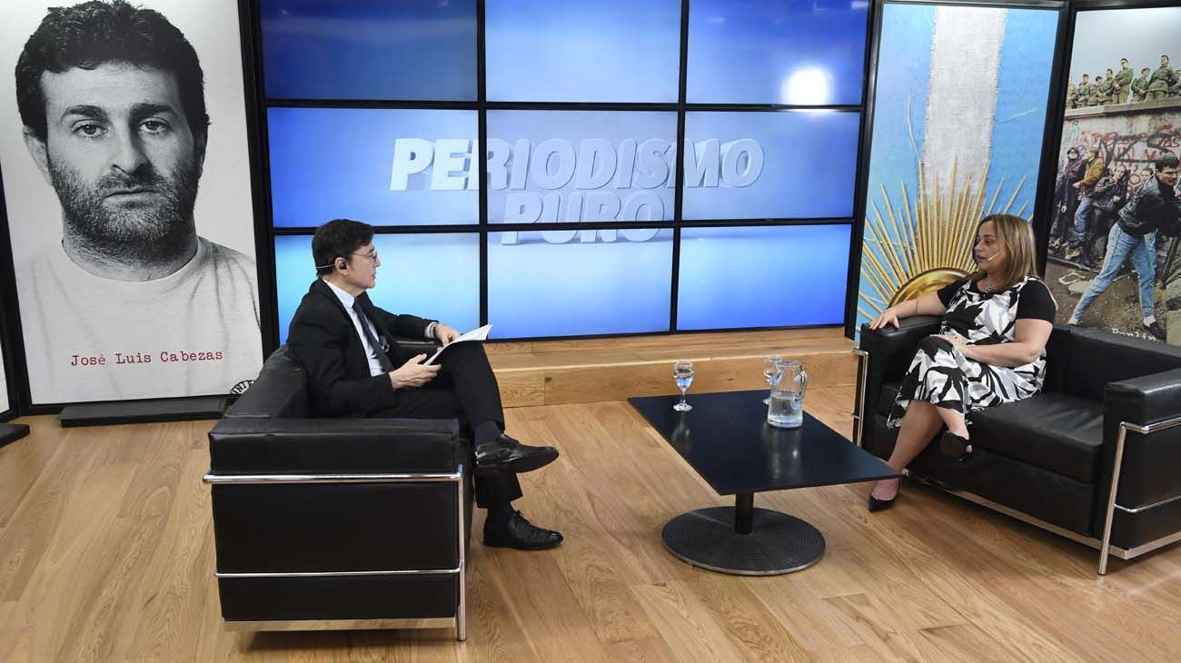 Cecilia Moreau, en la entrevista con Jorge Fontevecchia.