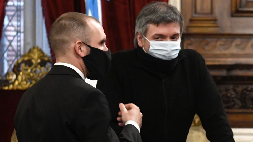 Máximo Kirchner y Martín Guzmán.