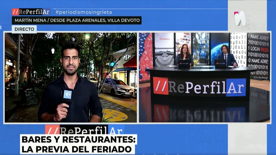Móvil Martín Mena desde Villa Devoto en la previa del feriado