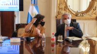 Alberto Fernández junto a Carla Vizzotti 