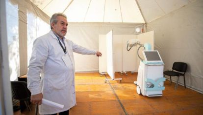 DÍAZ. El director del Hospital Rawson brindó precisiones sobre el estado n de los infectados con las nuevas cepas, de Reino Unido y Manaos.