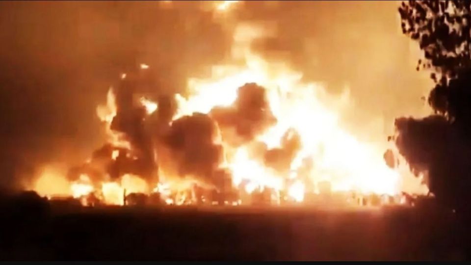 Incendio en Indonesia.