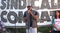 Eduardo Belliboni, lideró la protesta del Polo Obrero