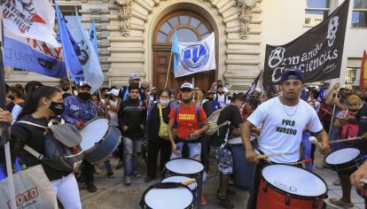 Toma del ministerio de Educación que hizo la juventud del Polo Obrero.