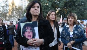 Susana Trimarco con una foto de su hija Marita Verón