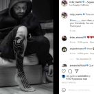 Ricky Martin sorprendió a sus fans luciendo un enorme tatuaje en su pierna