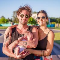 Micaela Vázquez celebró los tres primeros meses de su hijo Baltazar con tiernas fotos