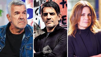 Actores. Dady Brieva, Pablo Echarri y Nancy Dupláa, interpretan la ficción del relato.