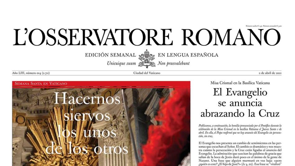 L’ Osservatore Romano en lengua española 20210402