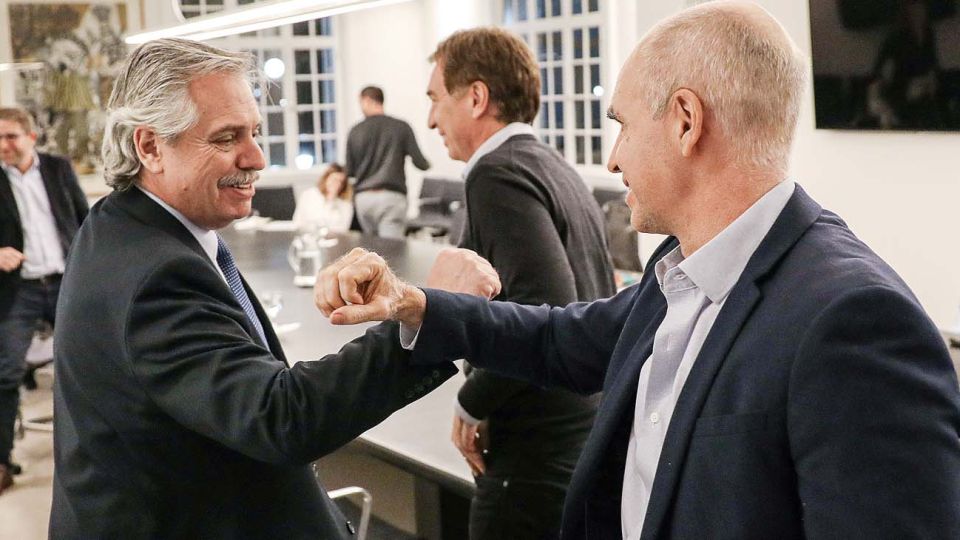 Alberto Fernández y Horacio Rodríguez Larreta.