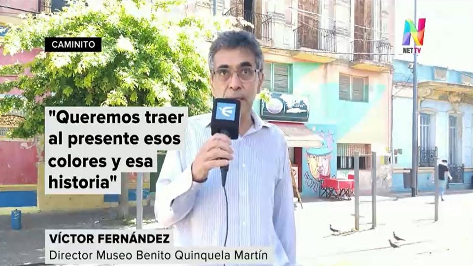 Trolebús Quinquela Martín en La Boca