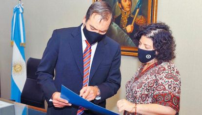 Salud. El flamante funcionario también se encontró con Vizzotti.