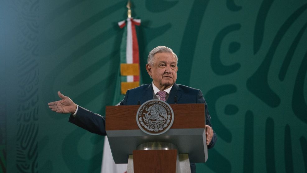 President Lopez Obrador Holds First Briefing After Covid-19 Infection