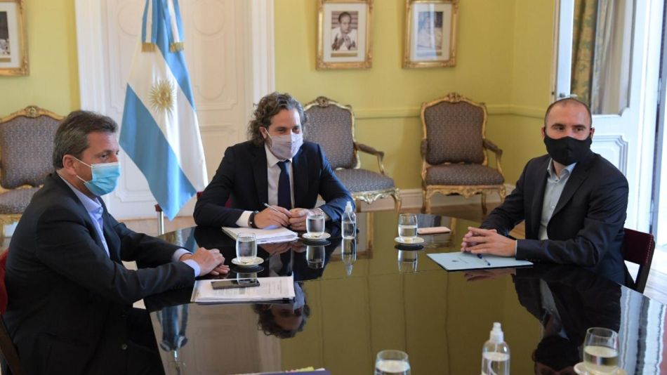 Cafiero, Massa y Guzmán, reunidos