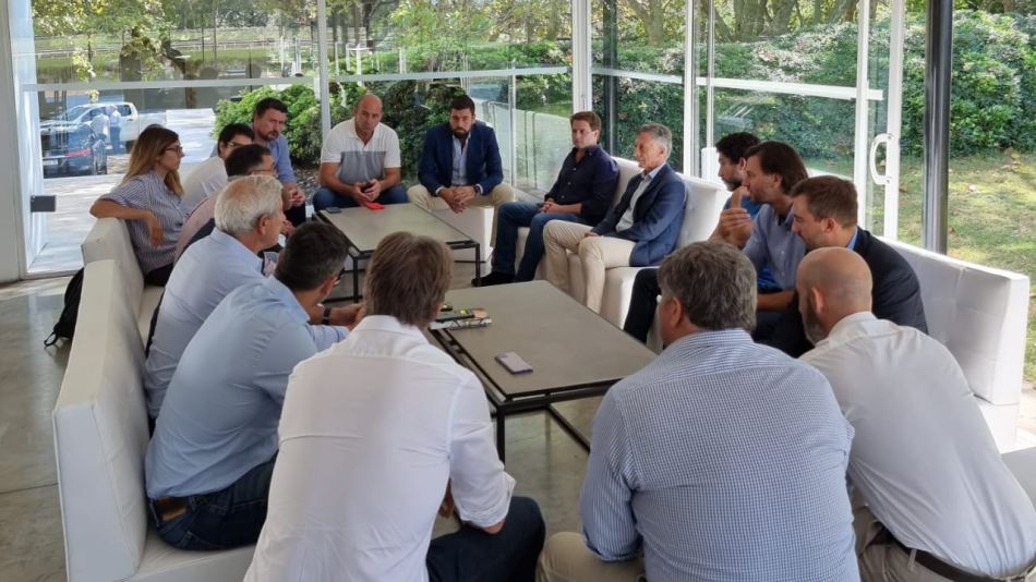 Macri con dirigentes bonaerenses