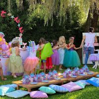 Así festejó su cumple Malaika, la hija de Zaira Nara: sirenas y princesas al aire libre