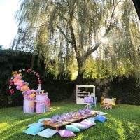 Así festejó su cumple Malaika, la hija de Zaira Nara: sirenas y princesas al aire libre