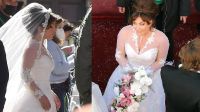 Lady Gaga cautiva con su vestido de novia en las grabaciones de "House of Gucci"